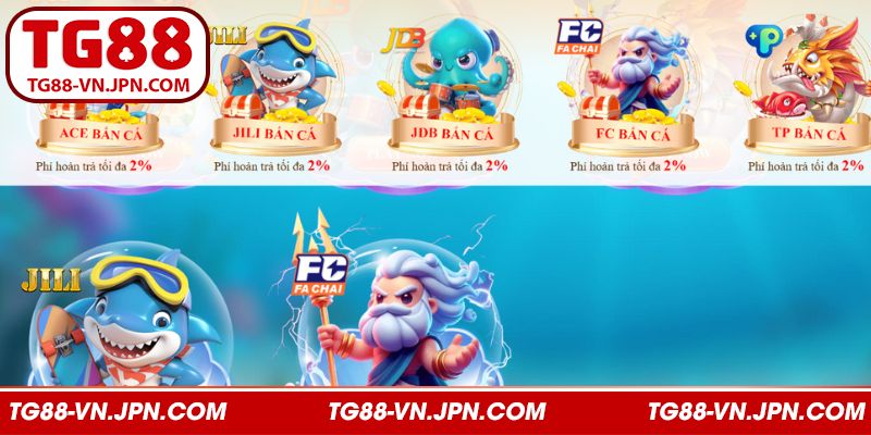 Các tính năng hấp dẫn của bắn cá TG88